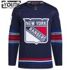New York Rangers tröja Mika Zibanejad Adidas 2023-24 Navy Tredje Authentic - NHL Tröjor Barn